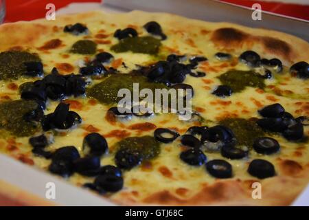 De délicieux plats italiens des pizzas. Piémont, Italie. Marco Imazio © Banque D'Images