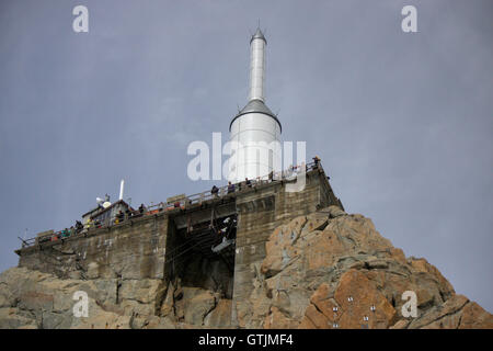 Aiguille du Midi, Mont Blanc, Chamonix, France. Banque D'Images