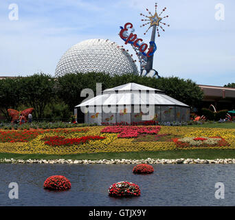 Orlando, Floride. 21 mai, 2007. La Maison des papillons et fleurs de l'Epcot Flower and Garden Festival à Disney World. Banque D'Images