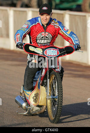 Kris Kasprzak de Lakeside - Lakeside Hammers vs Aigles Eastbourne - Ligue élite Speedway à Arena Essex - 15/06/07 Banque D'Images