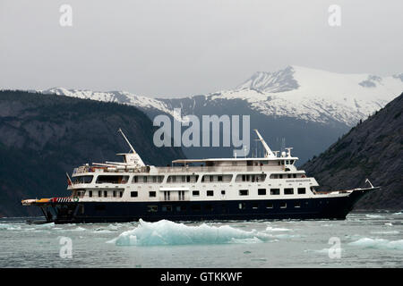 Safari croisière Endeavour à gués la terreur, Endicott Arm, la Forêt Nationale Tongass, Alaska, USA. Le 49e État, le plus grand dans le Banque D'Images