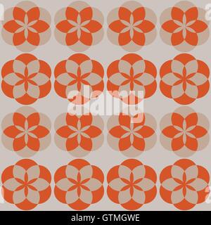 Fleurs Mandala modèle vectoriel continu Illustration de Vecteur