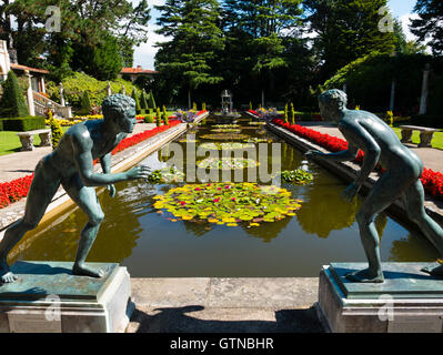 Le jardin Italien, Compton Acres, Poole, Dorset, England, UK. Banque D'Images