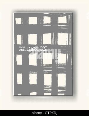 Brochure avec des cellules différentes. Monochrome Illustration de Vecteur