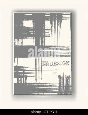 Brochure avec des cellules différentes. Monochrome Illustration de Vecteur