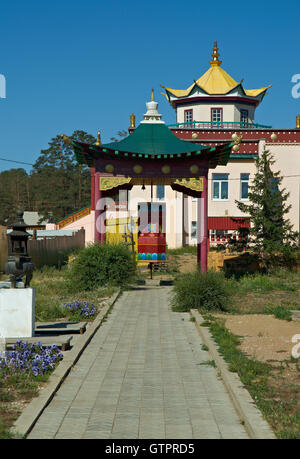 Temple bouddhiste dans le Verhne-Beryozovsky ville Oulan-oude Datsan. République bouriate. La Russie. Banque D'Images