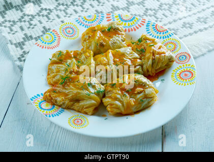 De style Géorgien Tolma chou farci- plats de légumes. Banque D'Images