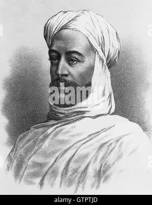 MUHAMMAD AHMAD aka Le Mahdi (1844-1885) chef religieux islamique. Gravure de la fin de l'époque victorienne Banque D'Images