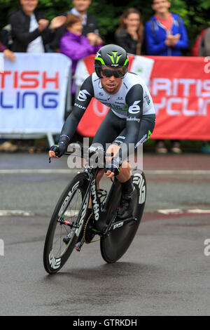 Bristol, Royaume-Uni, 10 septembre 2016. Tour de France 2016 - Étape 7a : Individual Time Trial. Mark Cavendish (Dimension Data) participe à la 16.0km contre-la-montre individuel à Bristol. Cavendish a terminé 115e avec un temps de 21 minutes 40 secondes. Credit : Clive Jones/Alamy Live News Banque D'Images