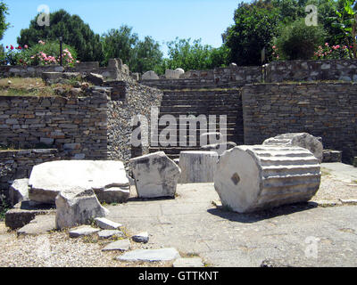 Le Mausolée d'Halicarnasse ou le tombeau de Mausole, Bodrum, Turquie Banque D'Images