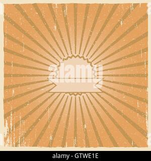 Grunge vintage. Burst rétro Illustration de Vecteur