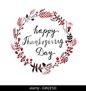 Cadre rond automne Illustration de Vecteur