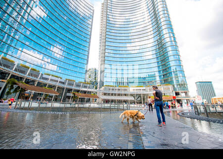 Quartier des affaires de Porta Nuova à Milan Banque D'Images