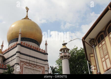 Mosquée Masjid Sultan à Singapour Banque D'Images