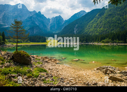 Laghi di Fusine / Fusine / Belopeska lacs jezera, Italie Banque D'Images