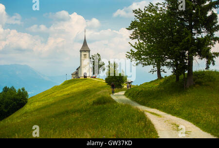 Église Jamnik, Slovénie Banque D'Images