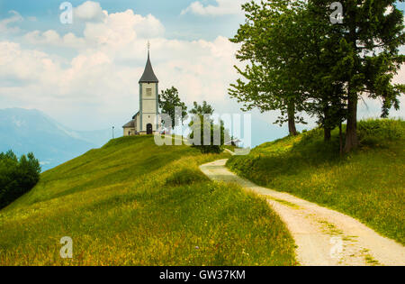 Église Jamnik, Slovénie Banque D'Images