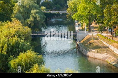 Les ponts sur la rivière Ljubljanica, à Ljubljana, Slovénie Banque D'Images