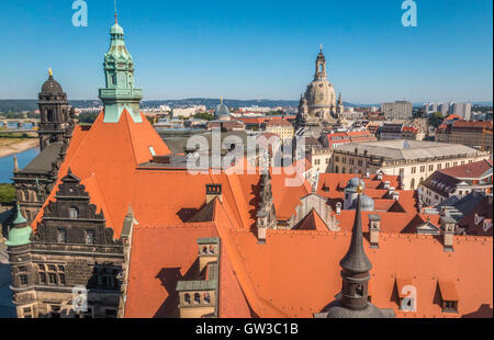 Vieille ville de Dresde en Allemagne Banque D'Images