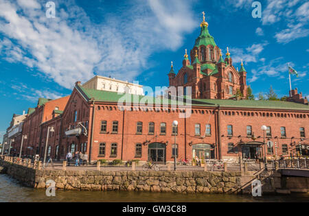 La cathédrale Uspenski, Helsinki Finlande Banque D'Images
