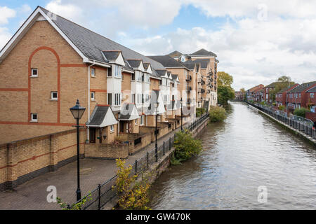 Riverside Logement, Reading, Berkshire, England, GB, au Royaume-Uni. Banque D'Images