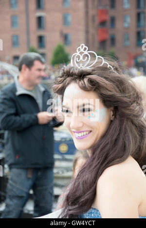 Liverpool, Royaume-Uni. 10 Sep, 2016. Festival pirate à l'Albert Dock Liverpool UK. Un événement familial doté d''un sirènes et pirates Banque D'Images