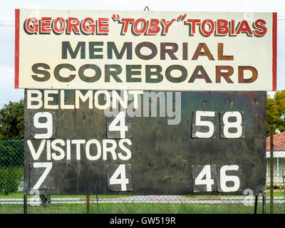 Le football australien, WAAFL Grade D Grand jeu final de bord entre la Trinity d'Aquin et d'Amérique du Fremantle. Banque D'Images