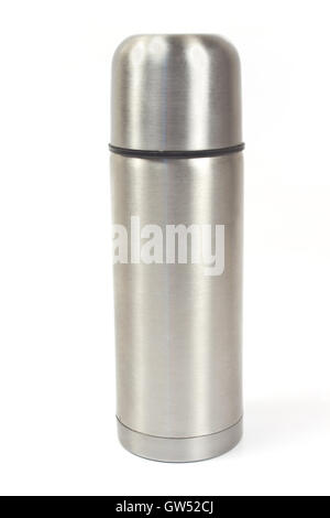 Thermos isolated on white Banque D'Images