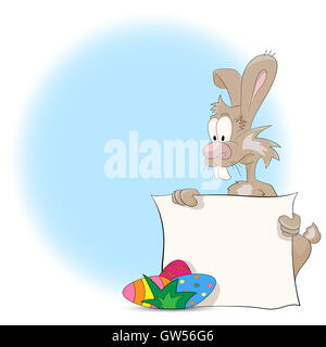 Cartoon lapin de Pâques Banque D'Images