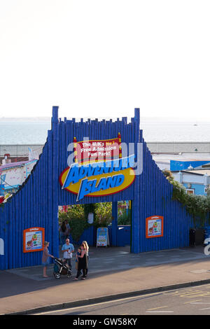 Adventure Island, Southend On Sea, Essex, Royaume-Uni. Fin de l'été 2016 Banque D'Images