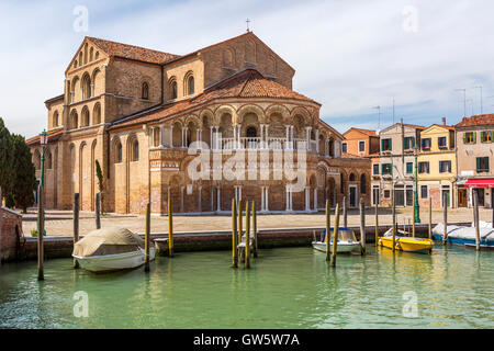 Eglise Santa Maria e San Donato à Murano, lagune de Venise, Vénétie, Italie, Europe. Banque D'Images