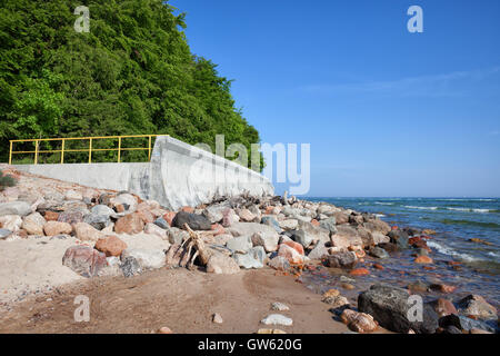 Côte de la mer Baltique en Pologne, Rozewie Banque D'Images