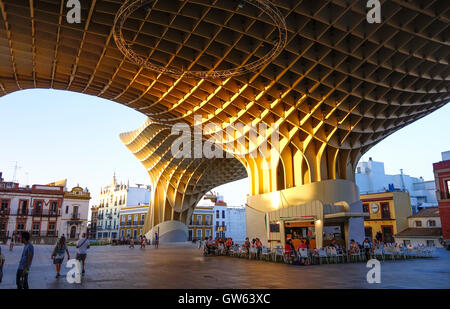 Metropol Parasol, Séville, Espagne, à la place de La Encarnacion, champignons. Séville, Andalousie, Espagne Banque D'Images
