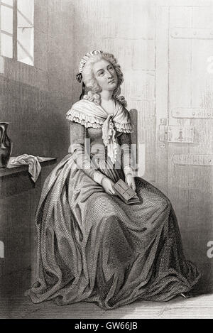 Élisabeth de France, 1764 - 1794, aka Madame Élisabeth. La princesse française et le plus jeune frère du roi Louis XVI. Banque D'Images