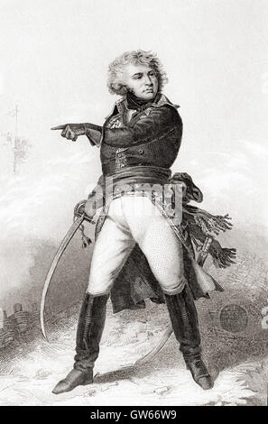 Jean-Baptiste Kléber, 1753 - 1800. Le général français pendant les guerres de la Révolution française. Banque D'Images