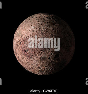 Système solaire planète Alien sur fond noir rendu 3D. Éléments de cette image fournie par la NASA Banque D'Images