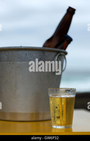 Verre de bière, de Rio de Janeiro Banque D'Images