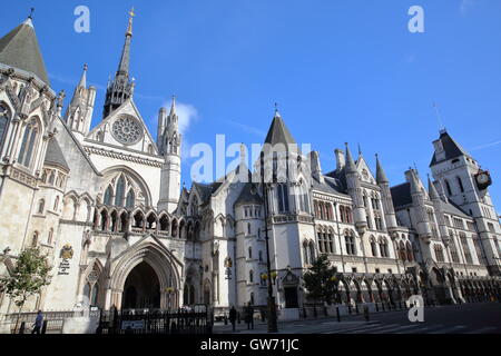 La Royal Courts of Justice de la Strand, London, Grande Bretagne Banque D'Images