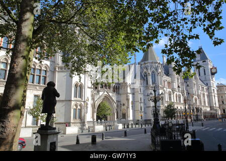 La Royal Courts of Justice de la Strand, London, Grande Bretagne Banque D'Images