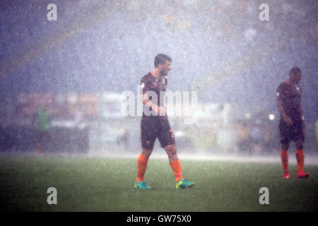 Rome, Italie. Sep 11, 2016. en action pendant le match de championnat de Serie A italienne entre les Roms et la Sampdoria au Stade Olympique sur Seprember 11, 2016 à Rome en Italie. Crédit : marco iacobucci/Alamy Live News Banque D'Images