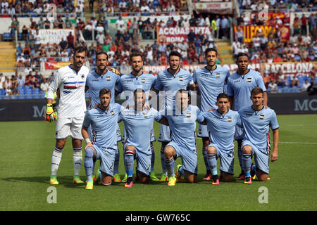 Rome, Italie. Sep 11, 2016. Au cours de la équipe Sampdoria Serie A italienne match de championnat entre l'AS Rome et la Sampdoria au Stade Olympique sur Seprember 11, 2016 à Rome en Italie. Crédit : marco iacobucci/Alamy Live News Banque D'Images