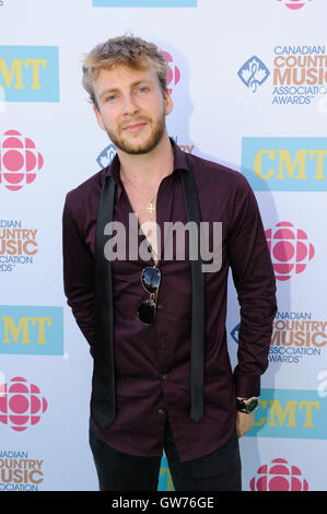 11 septembre, 2016. À London, au Canada. 2016 La Canadian Country Music Association Awards Tapis Vert l'arrivée à la John Labatt Centre. En photo, Yoan. Banque D'Images