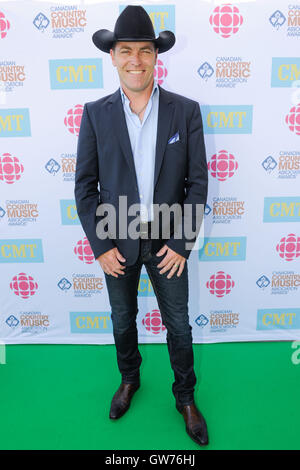 11 septembre, 2016. À London, au Canada. 2016 La Canadian Country Music Association Awards Tapis Vert l'arrivée à la John Labatt Centre. En photo, xx. Banque D'Images