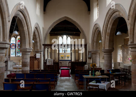L'église saint Denys, Eaton, Leicestershire, England, UK Banque D'Images