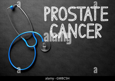 Concept du cancer de la prostate sur tableau. 3D Illustration. Banque D'Images