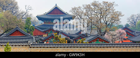 Gyeongbokgung Palace à Séoul, Corée du Sud. Banque D'Images