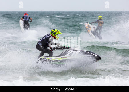 Aqua X Jetski Championships avec course de jet ski, Grand Prix of the Sea à Bournemouth, Dorset UK en septembre Banque D'Images