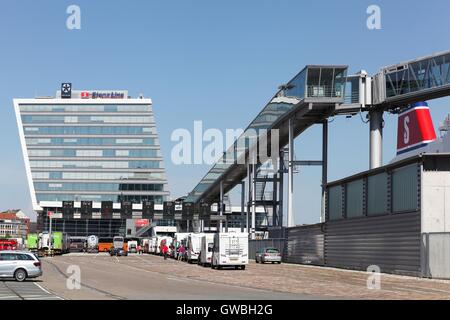 Stena Line Terminal sur le port de Kiel, Allemagne Banque D'Images