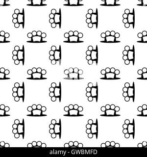 Metal Knuckles Seamless Pattern Banque D'Images