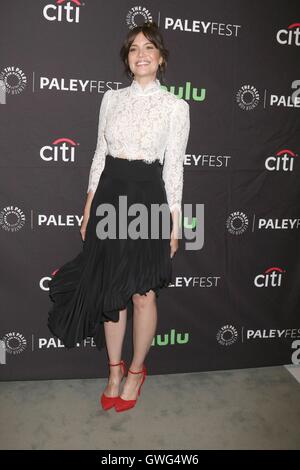 Los Angeles, CA. 13 Sep, 2016. Au niveau des arrivées de Mandy Moore pour 2016 PaleyFest Fall TV Previews - NBC, le Paley Center for Media, Los Angeles, CA Septembre 13, 2016. Credit : Priscilla Grant/Everett Collection/Alamy Live News Banque D'Images